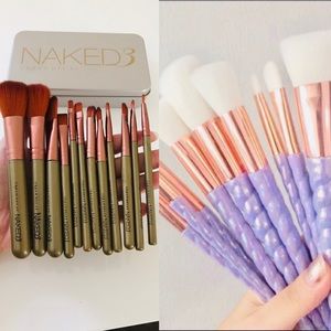 Naked3 & Unicorn Makeup Brushes Sets